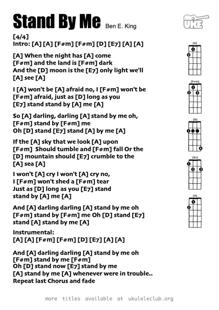 Stand by Me – Ukulele PDF