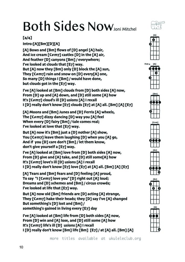 Both Sides Now – Ukulele PDF