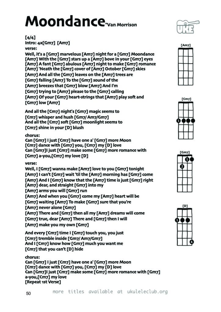 Moondance – Ukulele PDF