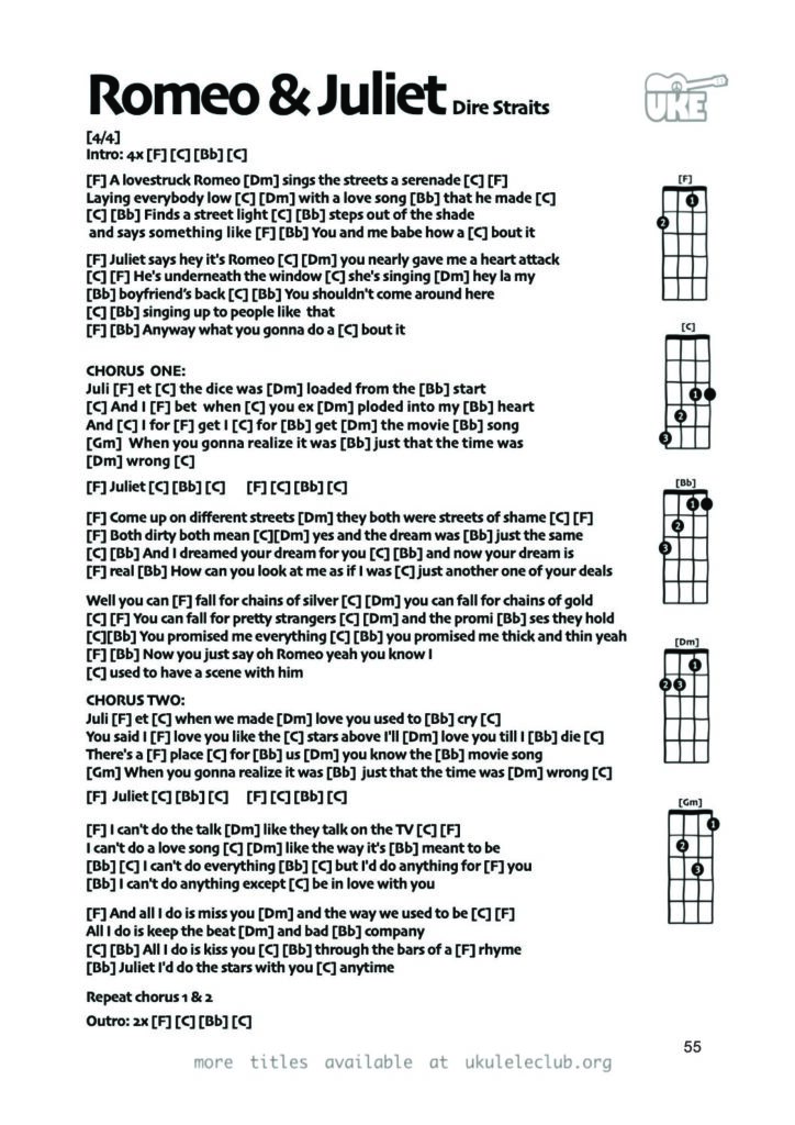 Romeo and Juliet – Ukulele PDF