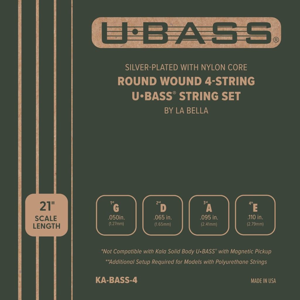 Kala Metal-Wound U-BASS Strings (Nylon-core)